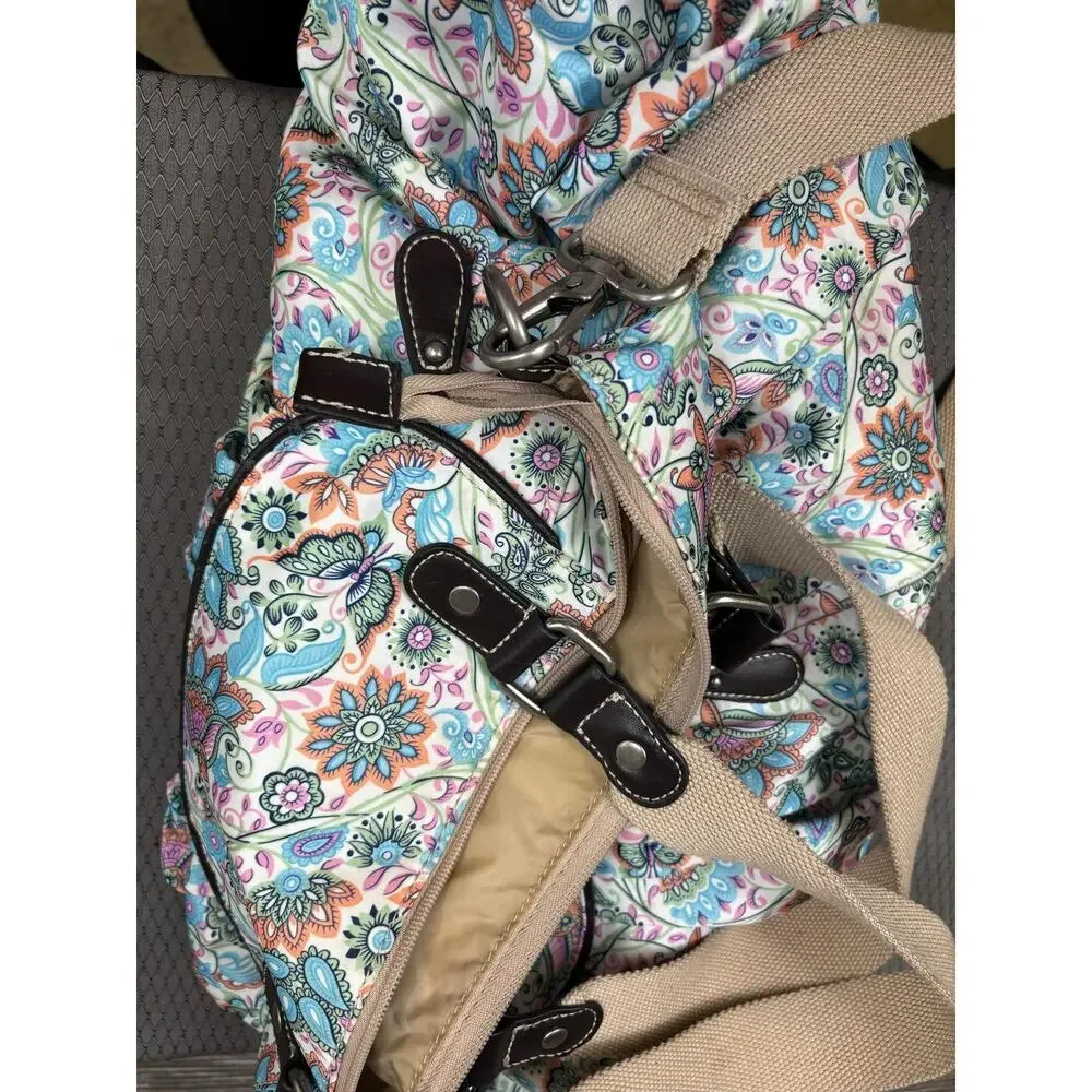 OiOi Paisley Baby Diaper Bag Large Multicolor Water Resistant Tote Baby Girl